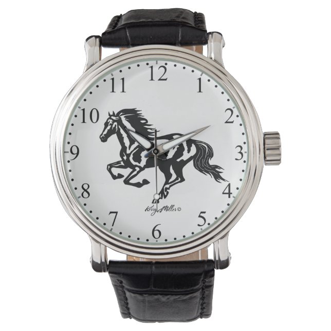Reloj De Pulsera Silhouette Black Horse (Anverso)
