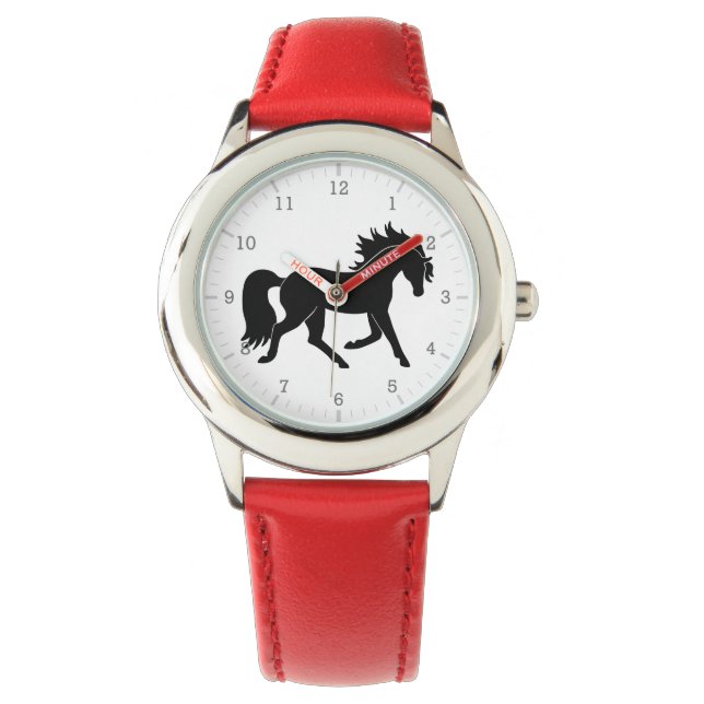 Reloj De Pulsera Silhouette Black Horse (Anverso)