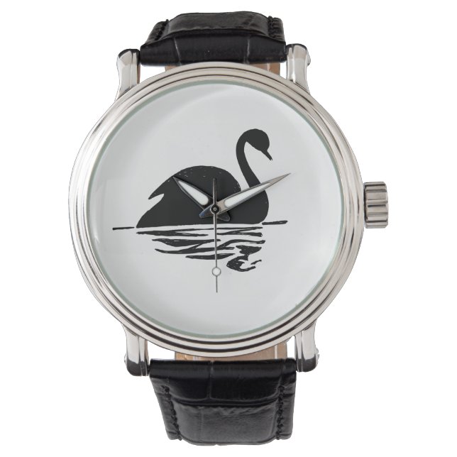 Reloj De Pulsera Silhouette Black Swan (Anverso)