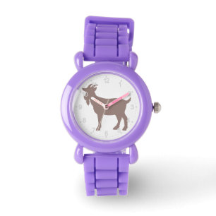 Reloj De Pulsera Silhouette de granja de animales de cabra