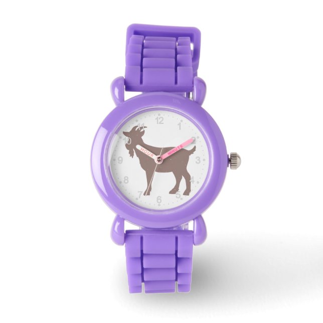 Reloj De Pulsera Silhouette de granja de animales de cabra (Anverso)