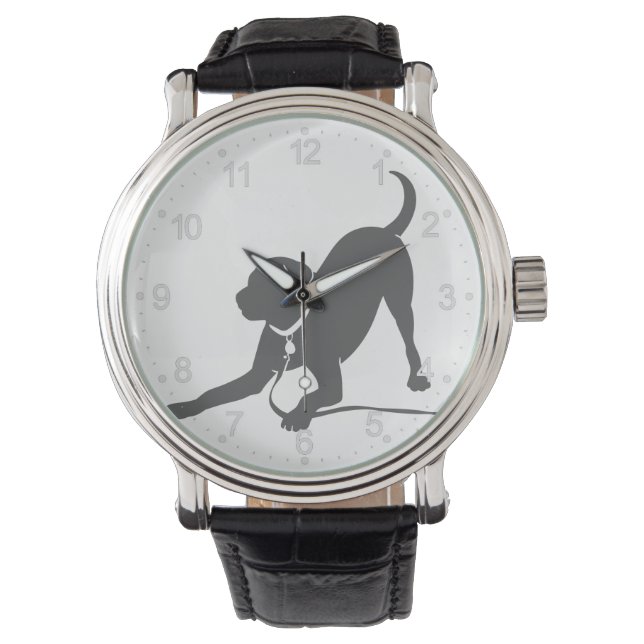 Reloj De Pulsera Silhouette de recuperación de Labrador (Anverso)