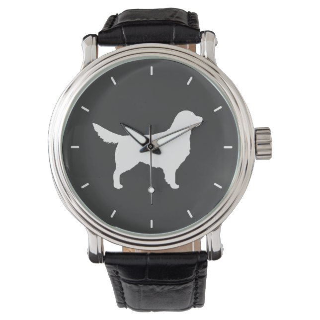 Reloj De Pulsera Silhouette Golden Retriever (Anverso)