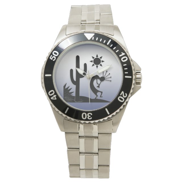 Reloj De Pulsera Silhouette Kokopelli (Anverso)