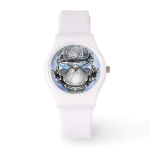 Reloj De Pulsera Silicio blanco parachoque