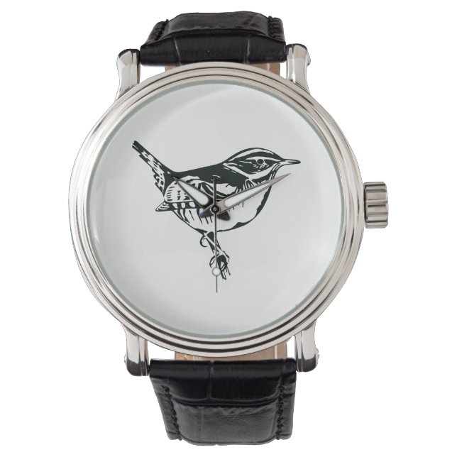 Reloj De Pulsera Silueta de ave (Anverso)