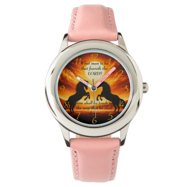 Reloj De Pulsera Silueta de Black Stallone (Anverso)