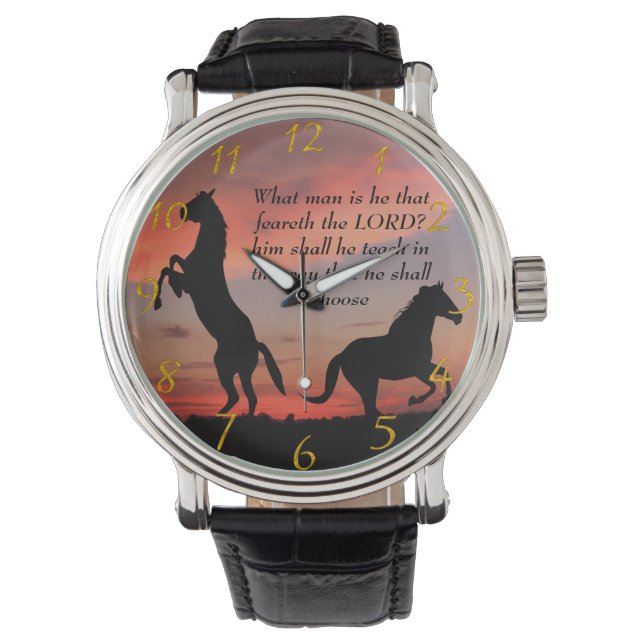 Reloj De Pulsera Silueta de Black Stallone (Anverso)