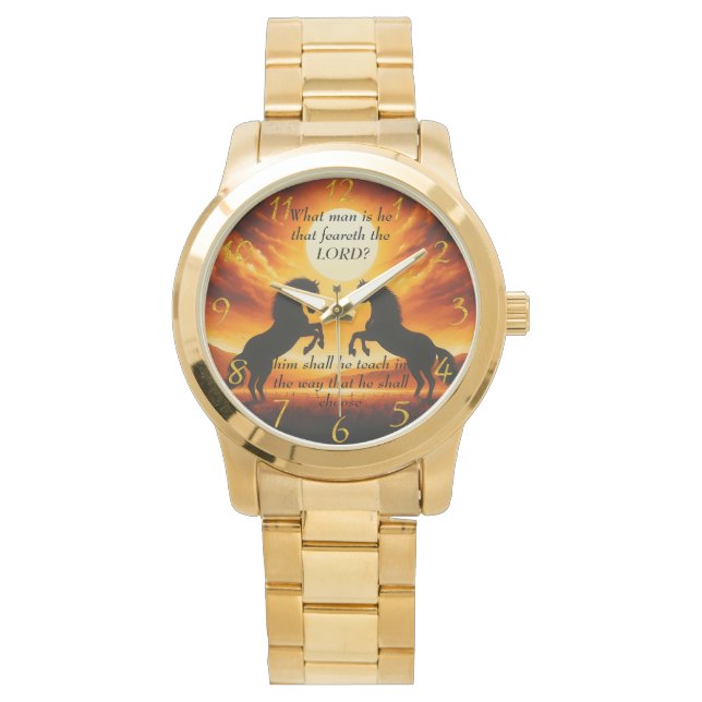 Reloj De Pulsera silueta de Black Stallone (Anverso)