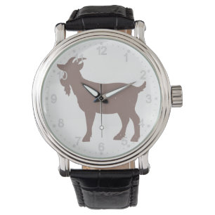 Reloj De Pulsera Silueta de granja de animales de cabra