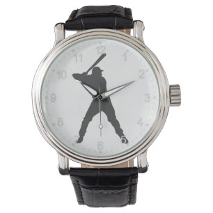 Reloj De Pulsera Silueta de jugador de béisbol