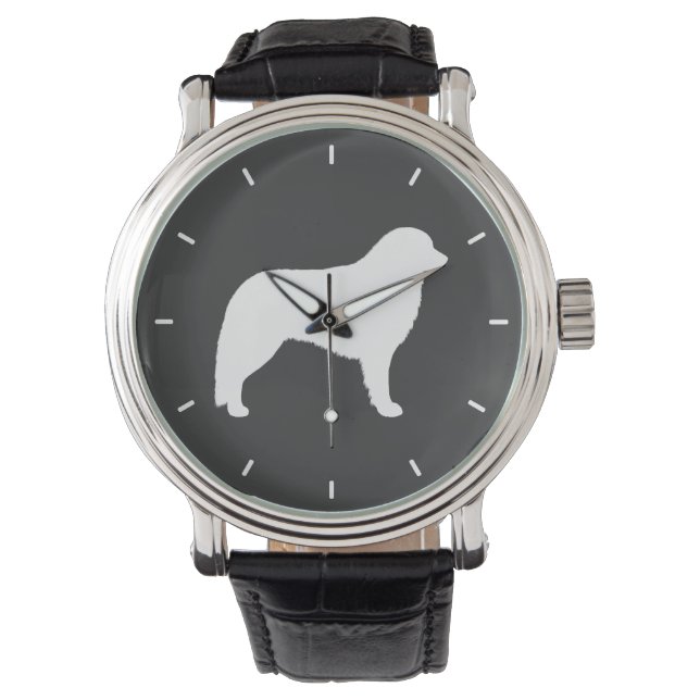 Reloj De Pulsera Silueta de Kuvasz (Anverso)