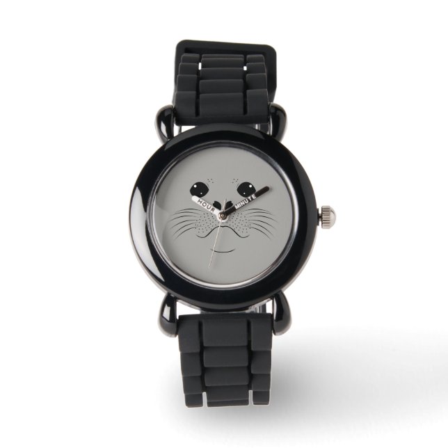 Reloj De Pulsera Silueta de la cara de sellado (Anverso)