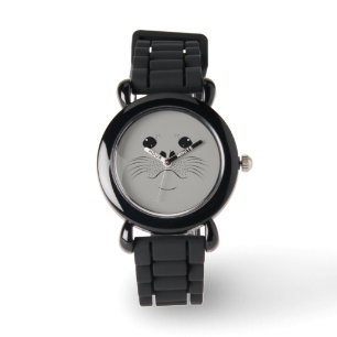 Reloj De Pulsera Silueta de la cara del sello