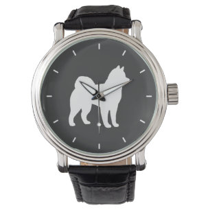 Reloj De Pulsera Silueta de Malamute de Alaska
