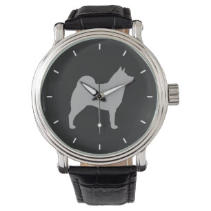 Reloj De Pulsera Silueta de Norwegian Elkhound