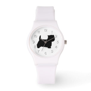 Reloj De Pulsera Silueta de Westie de pie