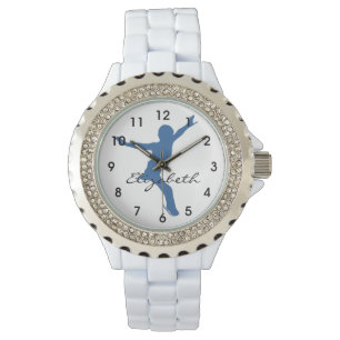 Reloj De Pulsera Silueta del patinador de hielo