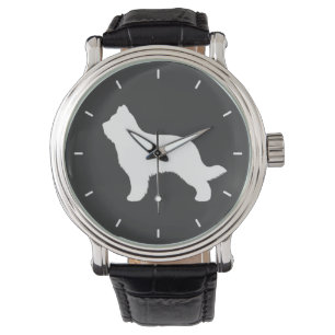 Reloj De Pulsera Silueta del perro de Briard