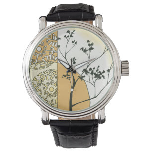 Reloj De Pulsera Silueta escasa del árbol de Megan Meagher