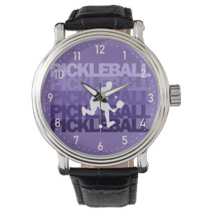 Reloj De Pulsera 💜 Silueta Purple Pickleball