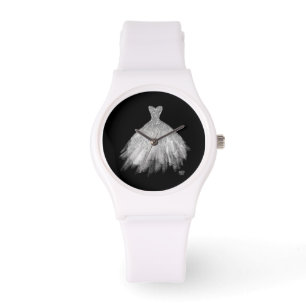 Reloj De Pulsera *~* Silver Glittler * Boda Vestido Boda