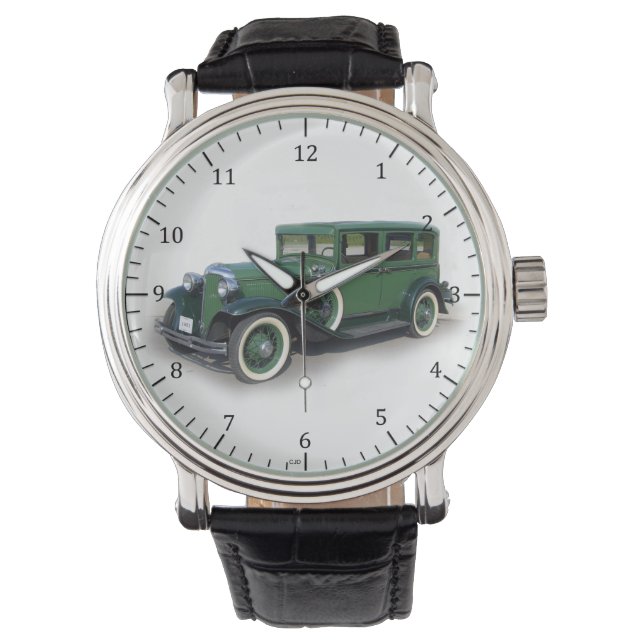 Reloj De Pulsera Silverdome verde de 1931 (Anverso)