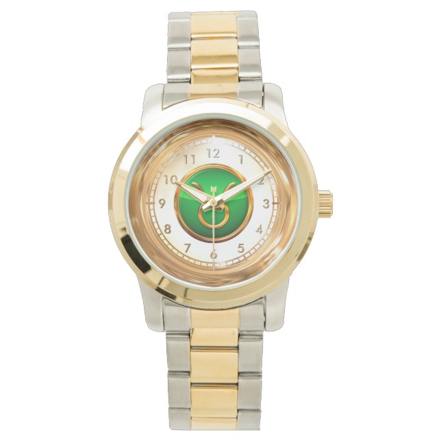 Reloj De Pulsera Símbolo astrológico de Tauro (Anverso)