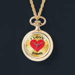Reloj De Pulsera Símbolo de amor del corazón rojo-18374<br><div class="desc">Símbolo de amor del corazón rojo-18374</div>