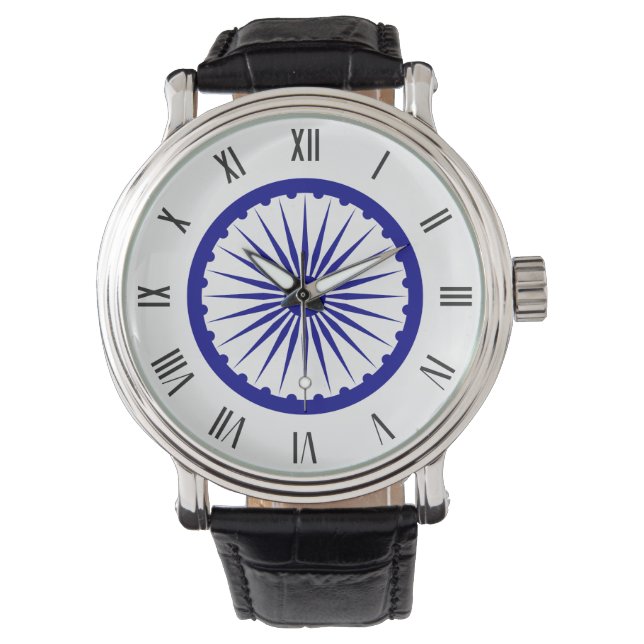 Reloj De Pulsera Símbolo de Ashoka Chakra (1947-1950) (Anverso)