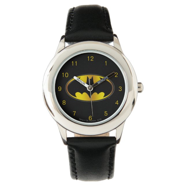 Reloj De Pulsera Símbolo de Batman | Logotipo de degradado ovalado (Anverso)