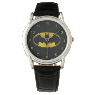 Reloj De Pulsera Símbolo de Batman   Logotipo de degradado ovalado