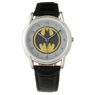 Reloj De Pulsera Símbolo de Batman Logotipo de redondeo clásico