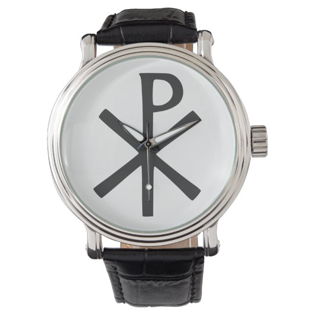 Reloj De Pulsera Símbolo de Chi Rho (Anverso)