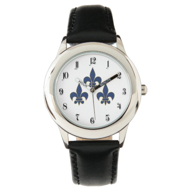 Reloj De Pulsera Símbolo de Flor de Lis (Anverso)