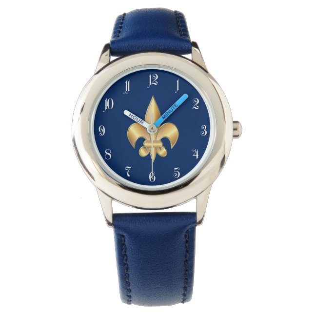 Reloj De Pulsera Símbolo de Flor de Lis (Anverso)