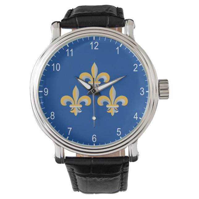 Reloj De Pulsera Símbolo de Flor de Lis (Anverso)