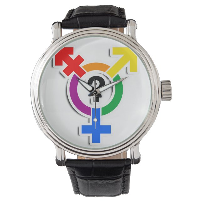 Reloj De Pulsera SÍMBOLO DE GÉNERO RAINBOW 3D -.png (Anverso)
