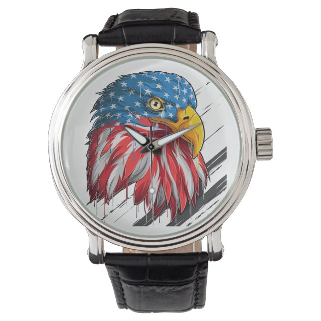 Reloj De Pulsera Símbolo de llanto de la bandera de los Estados Uni (Anverso)