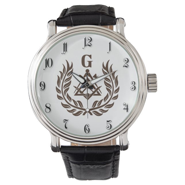 Reloj De Pulsera Símbolo de masonería (Anverso)