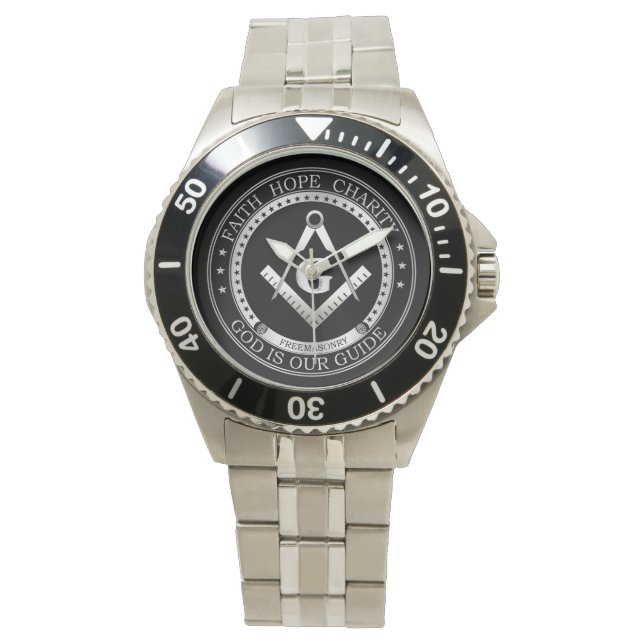 Reloj De Pulsera Símbolo de masonería (Anverso)