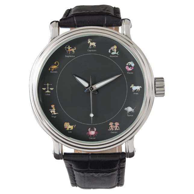 Reloj De Pulsera Símbolo de Personalizado zodiaco (Anverso)
