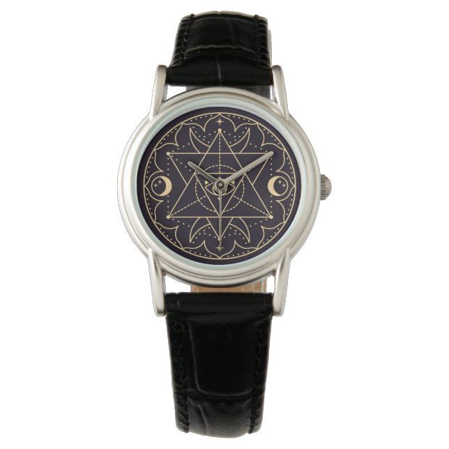 Reloj De Pulsera Símbolo de Wiccan (Anverso)