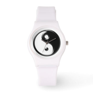 Reloj De Pulsera Símbolo de Yang negro