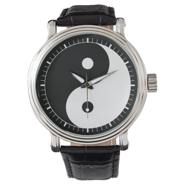 Reloj De Pulsera símbolo de ying yang (Anverso)