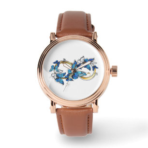 Reloj De Pulsera Símbolo infinito de mariposas Morpho azules