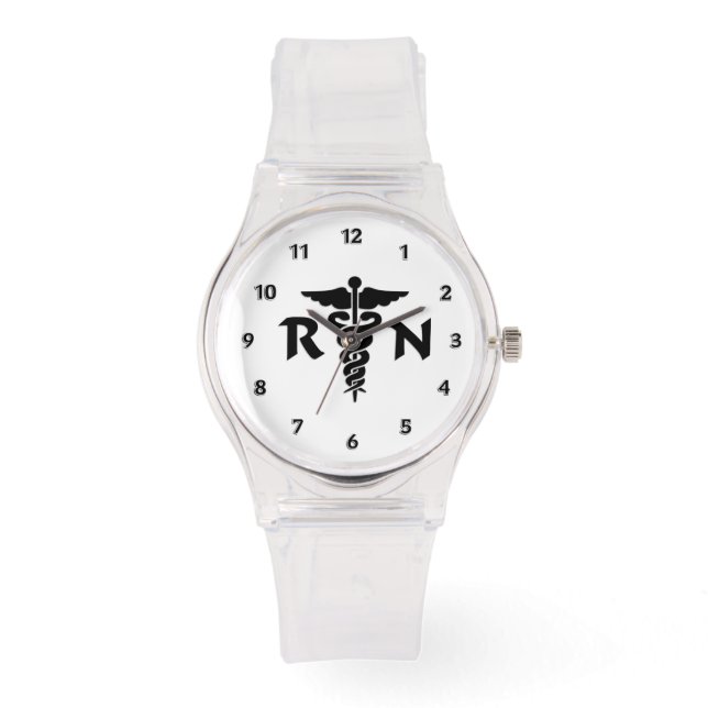 Reloj De Pulsera Símbolo médico de enfermeras RN (Anverso)