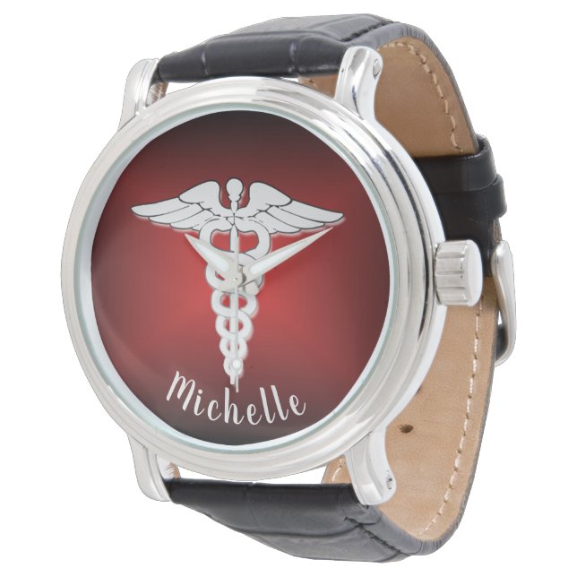 Reloj De Pulsera Símbolo médico Médicas de enfermeras personalizada (Angular)