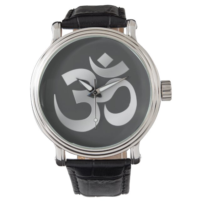 Reloj De Pulsera Símbolo Om Omkara (Anverso)