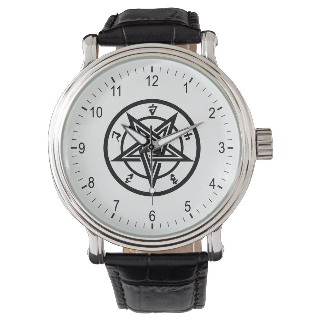 Reloj De Pulsera Símbolo pentagrama clásico (Anverso)